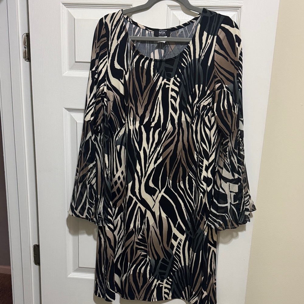 Mi Women's Wild Zebra Dress - Black and Brown